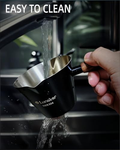 4oz Metal Espresso Shot Cups with Wooden Handle
