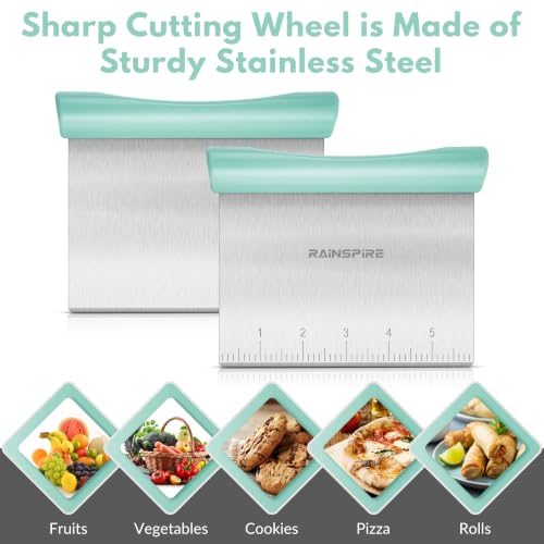 Multi Purpose Stainless Steel Bench Scraper Dough Blender & Pastry Cutter