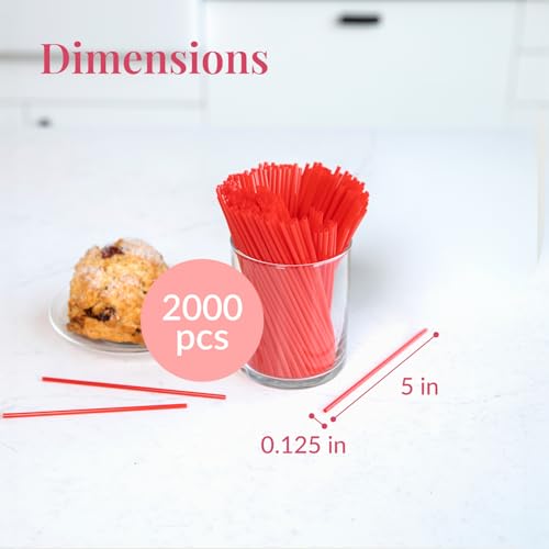 2000 Count Red Coffee Stirrers