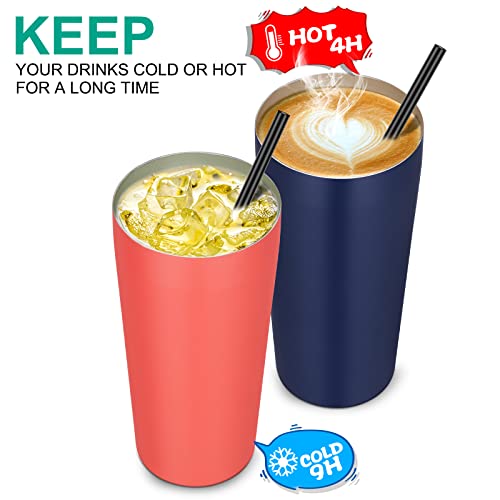 20oz Tumbler Bulk with Lid and Straw 12 Pack (12 Count)