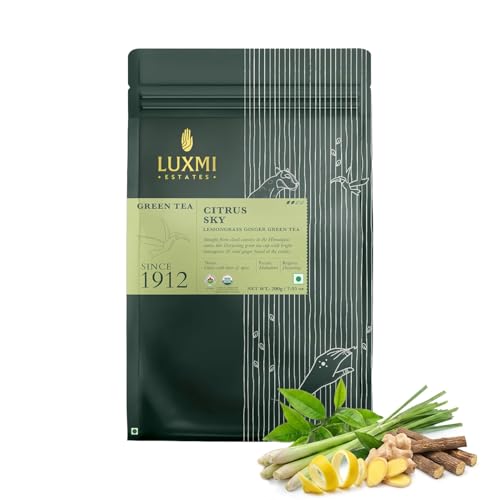 Estates Citrus Sky Lemongrass Ginger Green Tea 200g Loose Leaf Pack (7.0548 Ounce)