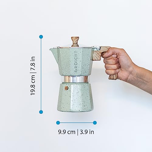 Milano Stovetop Espresso Maker Moka Pot 6 espresso Cup 9.3 oz Mint
