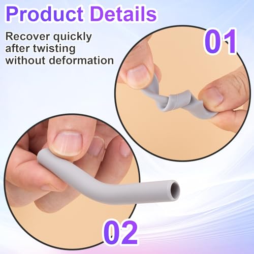 6Pcs Metal Straw Silicone Tips 5