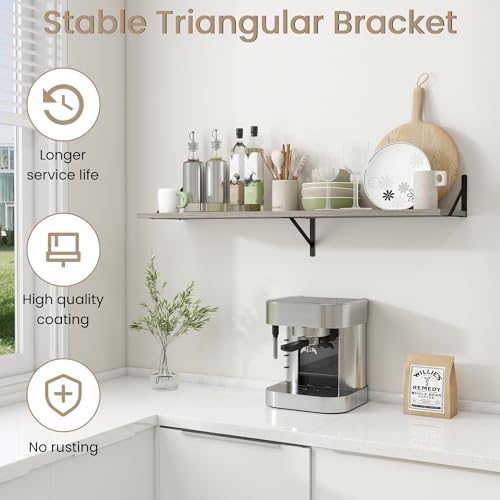 Wall Mounted Floating Shelves Set of 2 (2 Count)