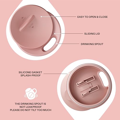 16 oz Insulated Coffee Mug with Lid and Handle