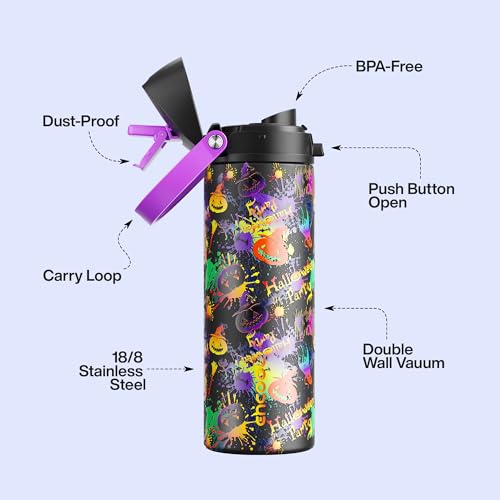 Insulated Water Bottle with Straw