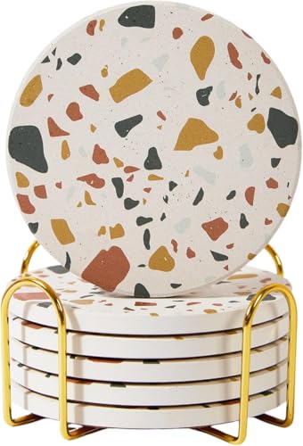 Terrazzo Coasters Set of 6 (6 Count)