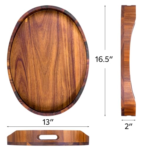 Wood Serving Tray with Handle