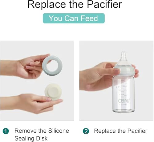 Wide Neck Glass Breastmilk Collection n Storage Bottle