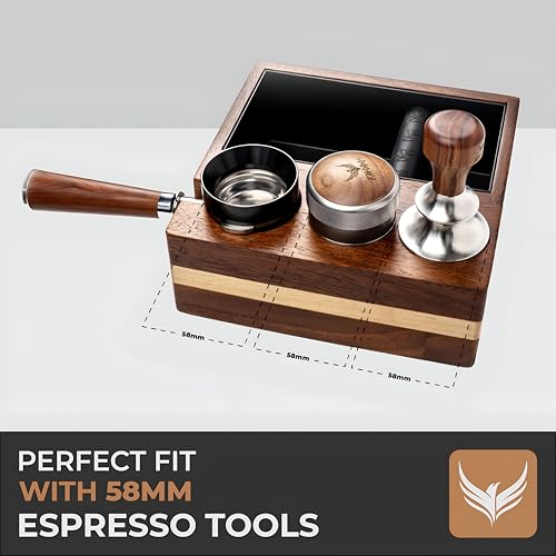 58mm Espresso Knock Box and Tamping Station Espresso Accessories Organizer Box