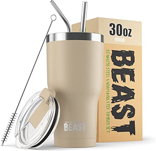Beast 30 oz Tumbler Stainless Steel Vacuum Insulated Coffee Ice Cup Double Wall Travel Flask