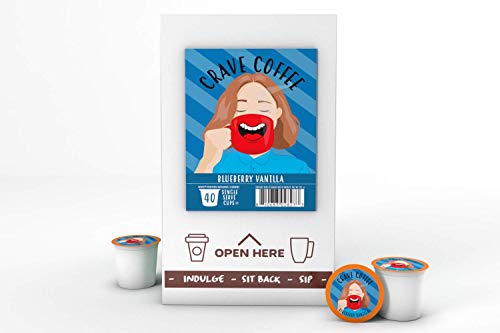 Flavored Coffee Pods Compatible with 2 K (40 Count)