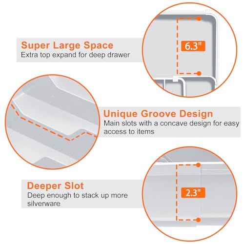 Adjustable Silverware Drawer Organizer