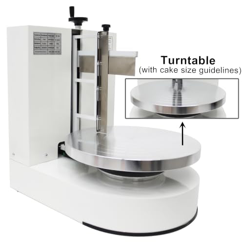 Cake Frosting & Smoothing Machine Stainless Steel Scraper 110V
