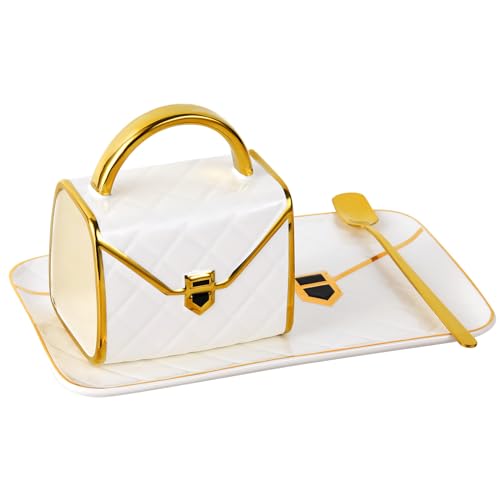Handbag Coffee Mug and Saucer & Spoon