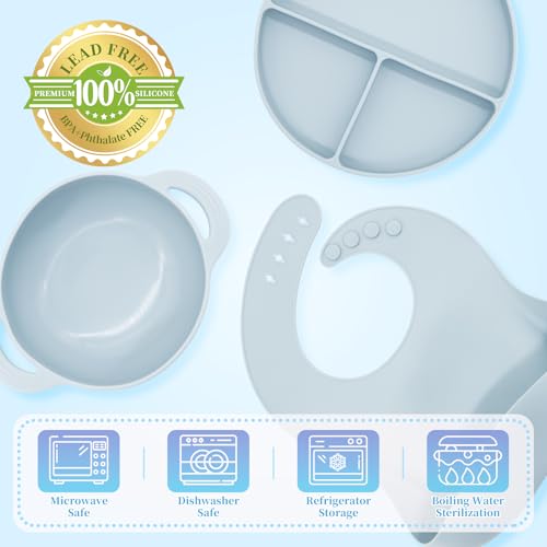 Silicone Baby Feeding Set 10 Pcs (10 Count)
