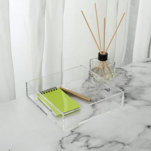 Clear Sturdy Acrylic Tray with Handles