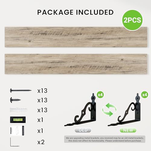Floating Shelves for Wall Decor (2 Count)