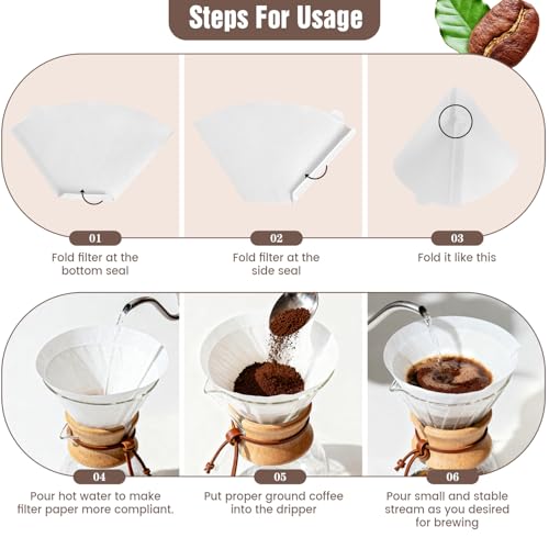 200Pcs #4 Cone Coffee Filters 8 (200 Count)
