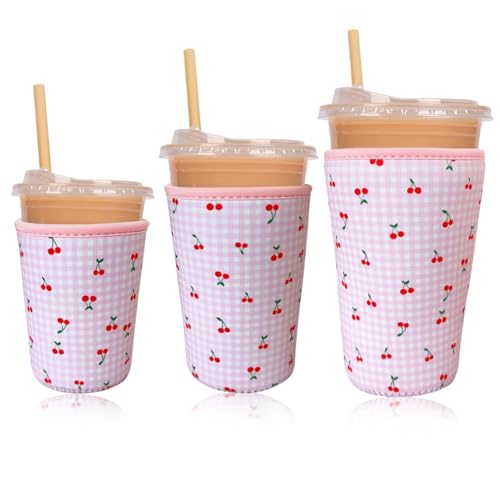 Reusable Insulated Neoprene Iced Coffee Cup Sleeve