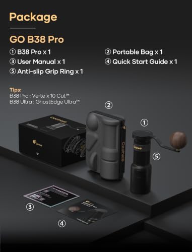 ESSENCE GO B38 Ultra Manual Coffee Grinder Capacity 30g