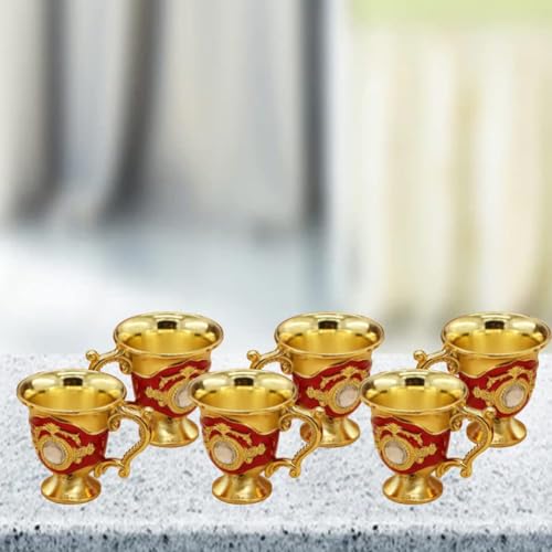 Tea Sets Vintage Coffee Pot Set with 6 Coffee Cup and Tea Tray Luxury Teapot Set Tea Party Set Art Crafts Wedding Gift