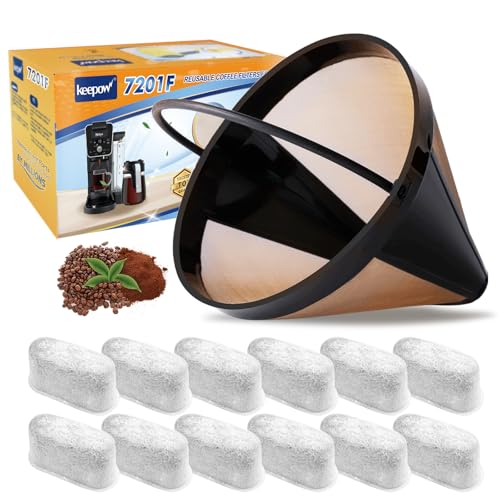 Reusable Coffee Filter Replacement 14 cup Compatible with Cuisinart