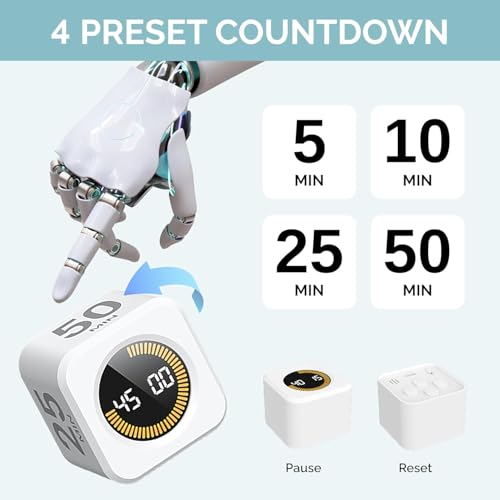 Pomodoro Cube Timer Productivity Visual Timer (2 Count)