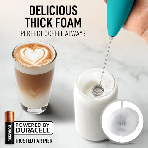 Powerful Milk Frother Wand With Duracell Batteries