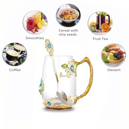 Tea Cup Glass Coffee Mugs (34.99 Count)