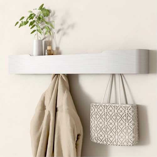 Wall Mounted Coat Rack with Shelf