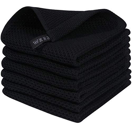 100% Cotton Waffle Weave Kitchen Dish Cloths 6 (6 Count)