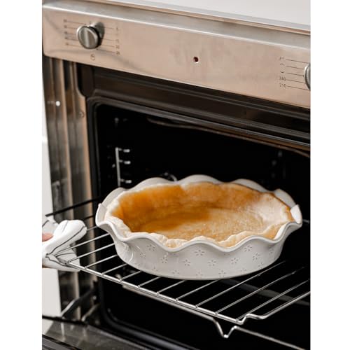 Ceramic Deep Pie Pan for Baking