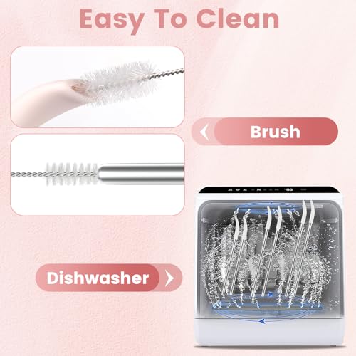 Anti Wrinkle Straw 6 Pcs for Stanley (6 Count)