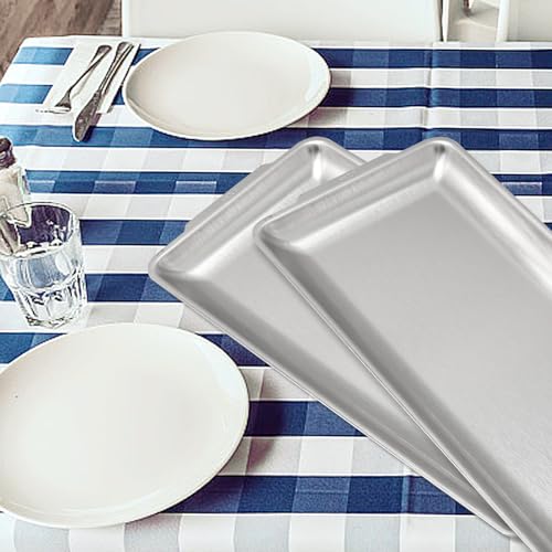 3Pcs 304 Stainless Steel Food Serving Tray