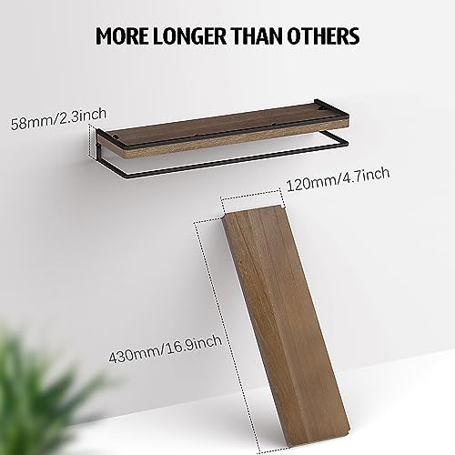 Floating Shelves Wall Mounted Set of 2 (2 Count)