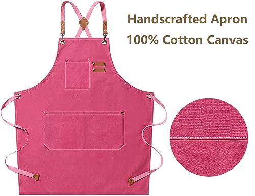 Chef Aprons for Men Women with Oversized Pockets