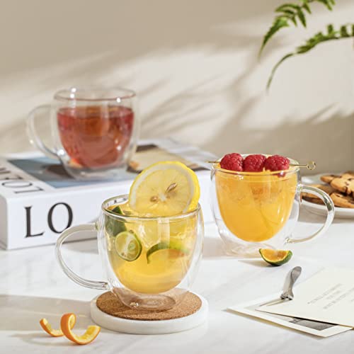 8.5oz Glass Coffee Mug (4 Count)