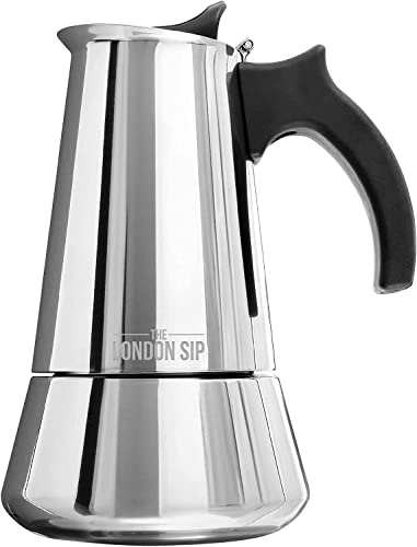 London Sip Stainless Steel Stovetop Espresso Maker Moka Pot Italian Coffee Percolator