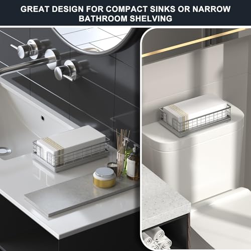 Guest Towel Holder Tray for Bathroom