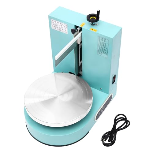 Cake Decorating Coating Machine Cream Spreading Automatic Frosting Turntable with Graduated Scraper for 4