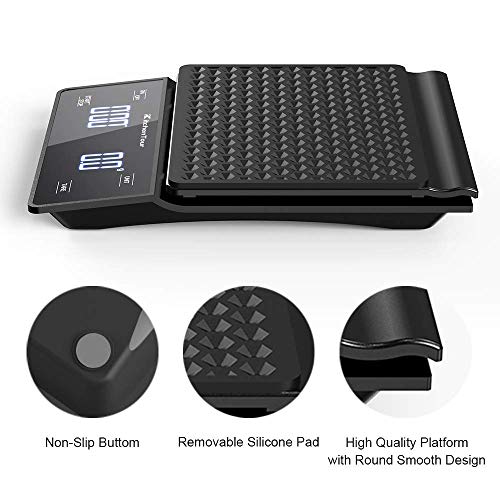 KitchenTour Coffee Scale with Timer 3kg