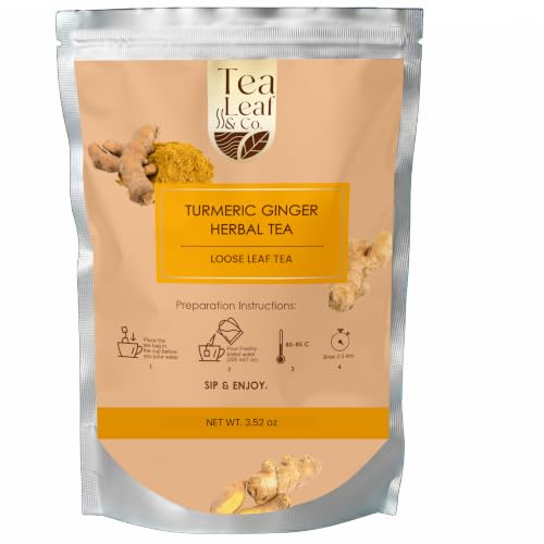 Turmeric Ginger Herbal Tea Loose Leaf (3.53 Ounce)
