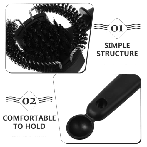 Espresso Machine Cleaning Brush with Detachable Bristles and Spoon Coffee Machine Brush Cleaner for Group Head Maintenance Handle Design 10.03 X 2.95 X 0.78 in