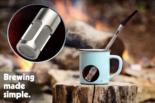 Portable Coffee and Tea Brewing Straw