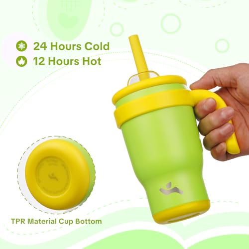 14 oz Tumbler with Handle and Straw