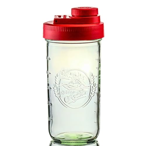 Mason Jar Drinking Cup Pint and Half Drinking Lid and Azure 24oz Jar