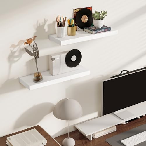 Rustic Floating Shelves for Home Decor (2 Count)