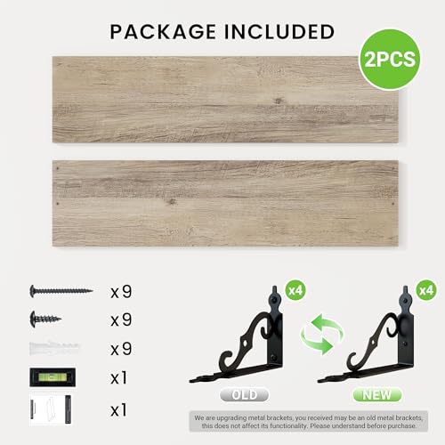 Floating Shelves for Wall Decor (2 Count)