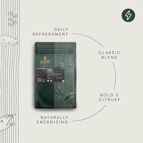 Estates Garo Hills Organic Earl Grey Black Tea 50 Tea Bags (50 Count)